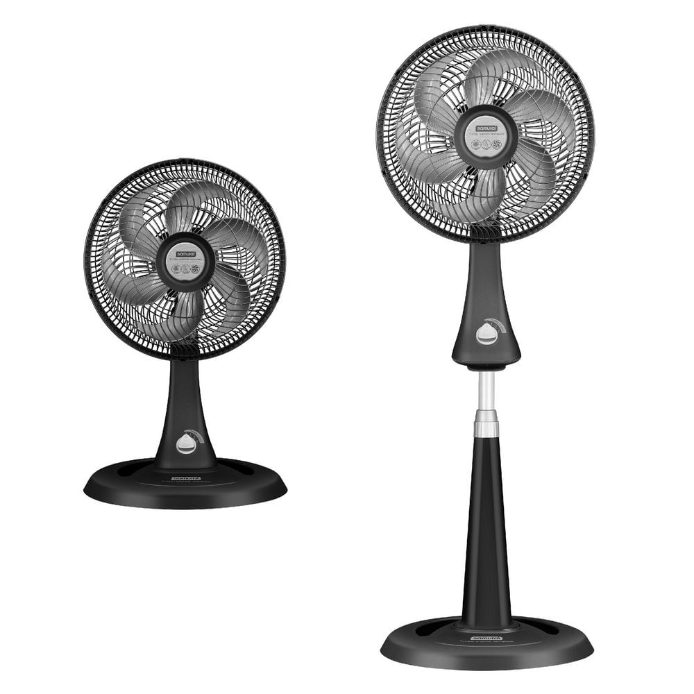 Ventilador 2 En 1 SAMURAI Turbo Silence Compact VE7710I0 Negro - imagen 1