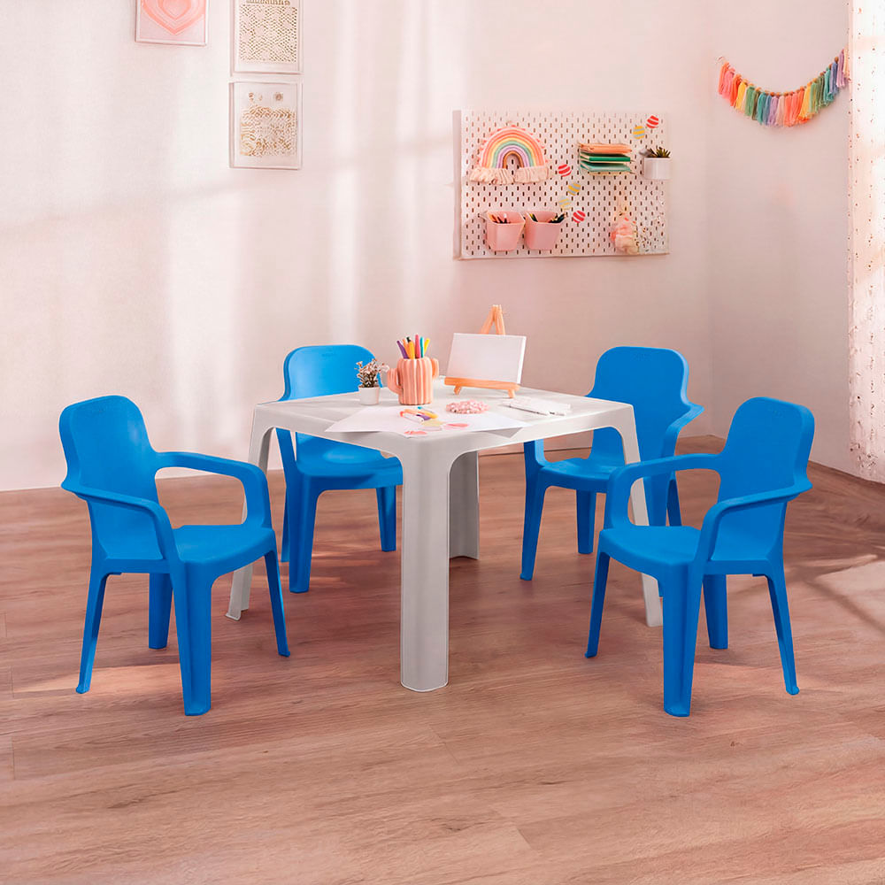 Combo Infantil, 1 Mesa, 4 Sillas - imagen 1