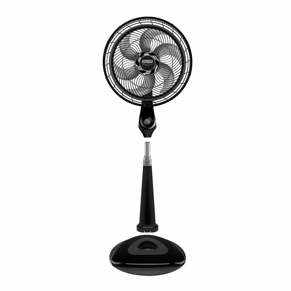 Ventilador 2 En 1 SAMURAI Silence For Maxx VE77C0I0 Negro - imagen 1