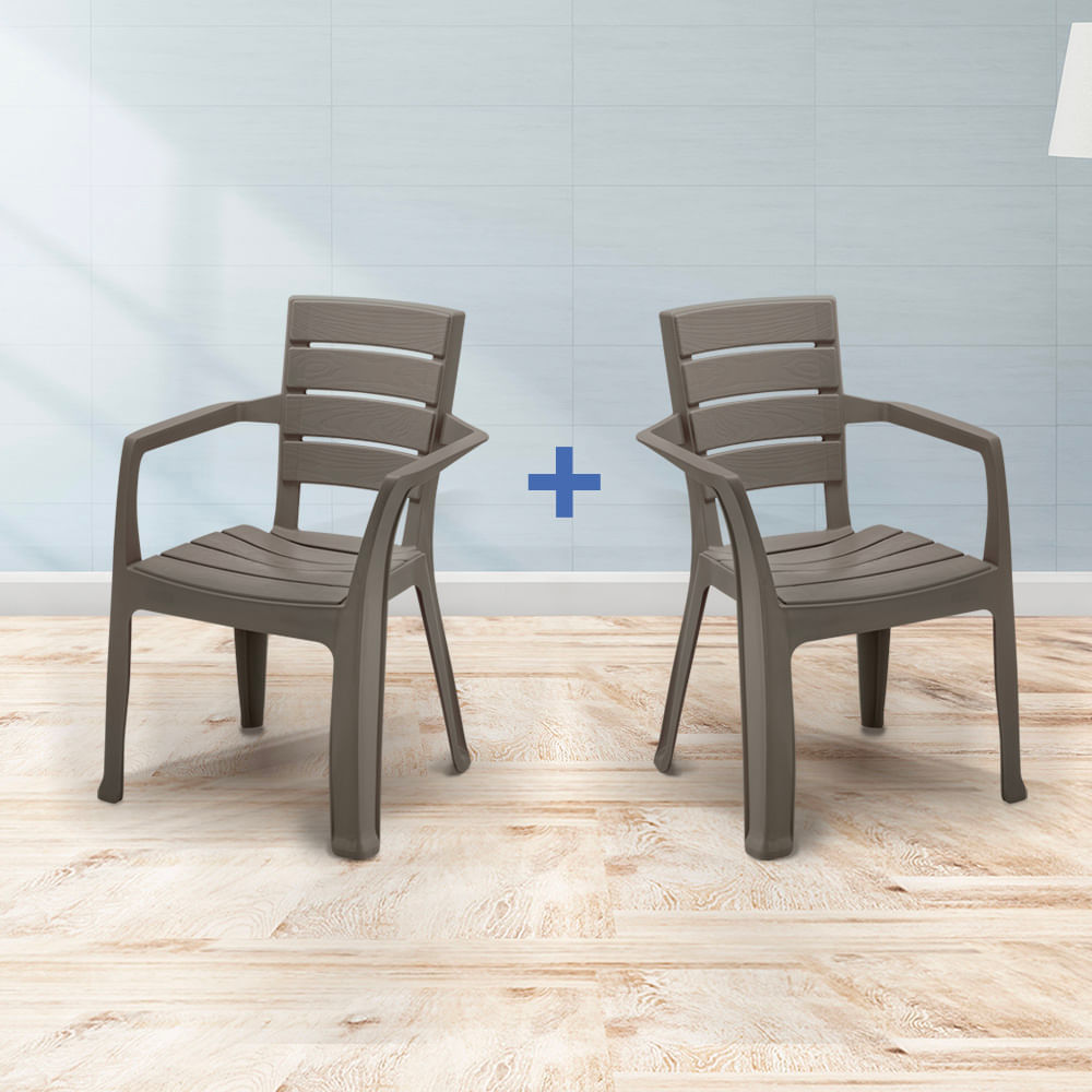 Silla Barú Con Brazos X 2 Und - imagen 1