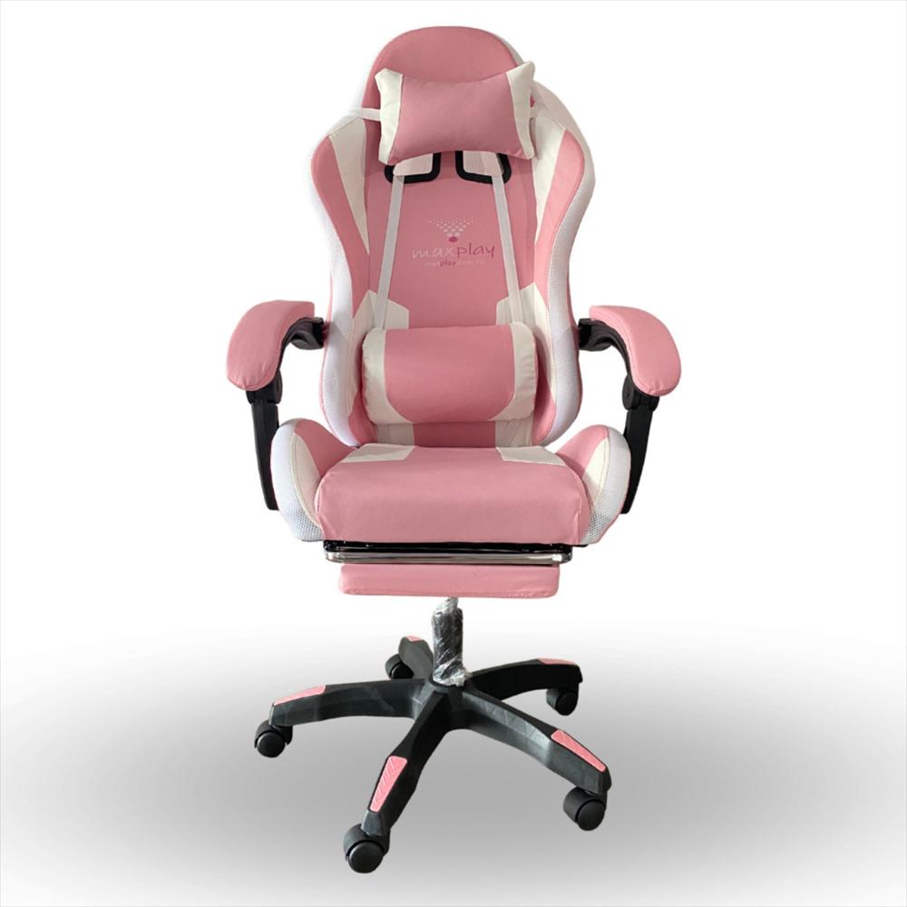 Silla Gamer Vibracion Lumbar Rosa - imagen 1