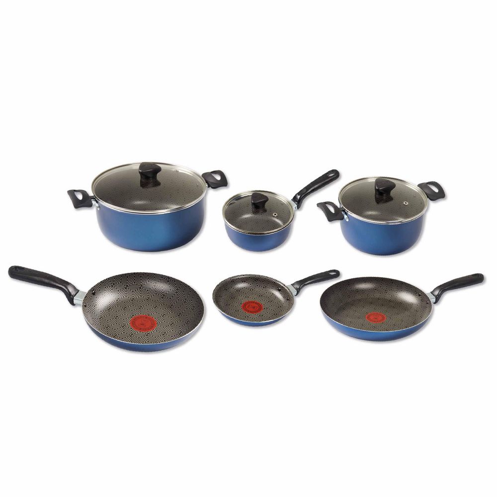 Juego de ollas / Batería de cocina IMUSA Aluminio Antiadherente 9 Piezas Blue 9 Blue - imagen 1