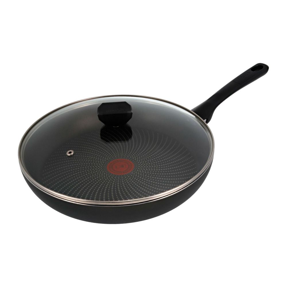 Sarten 30 cm Tapa de Vidrio IMUSA Aluminio Antiadherente Hard Titanium 2 30 cm Negro - imagen 1