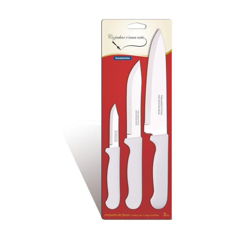 Juego De Cuchillos Tramontina Plenus X3 Cuchillos Acero Inox - imagen 1