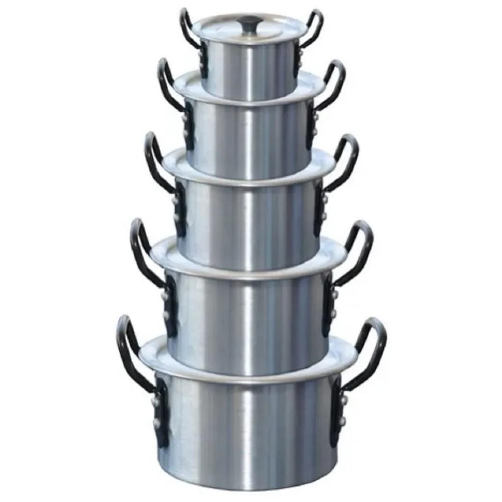 Juego De Ollas Bateria De Ollas 5 Piezas En Aluminio - imagen 1