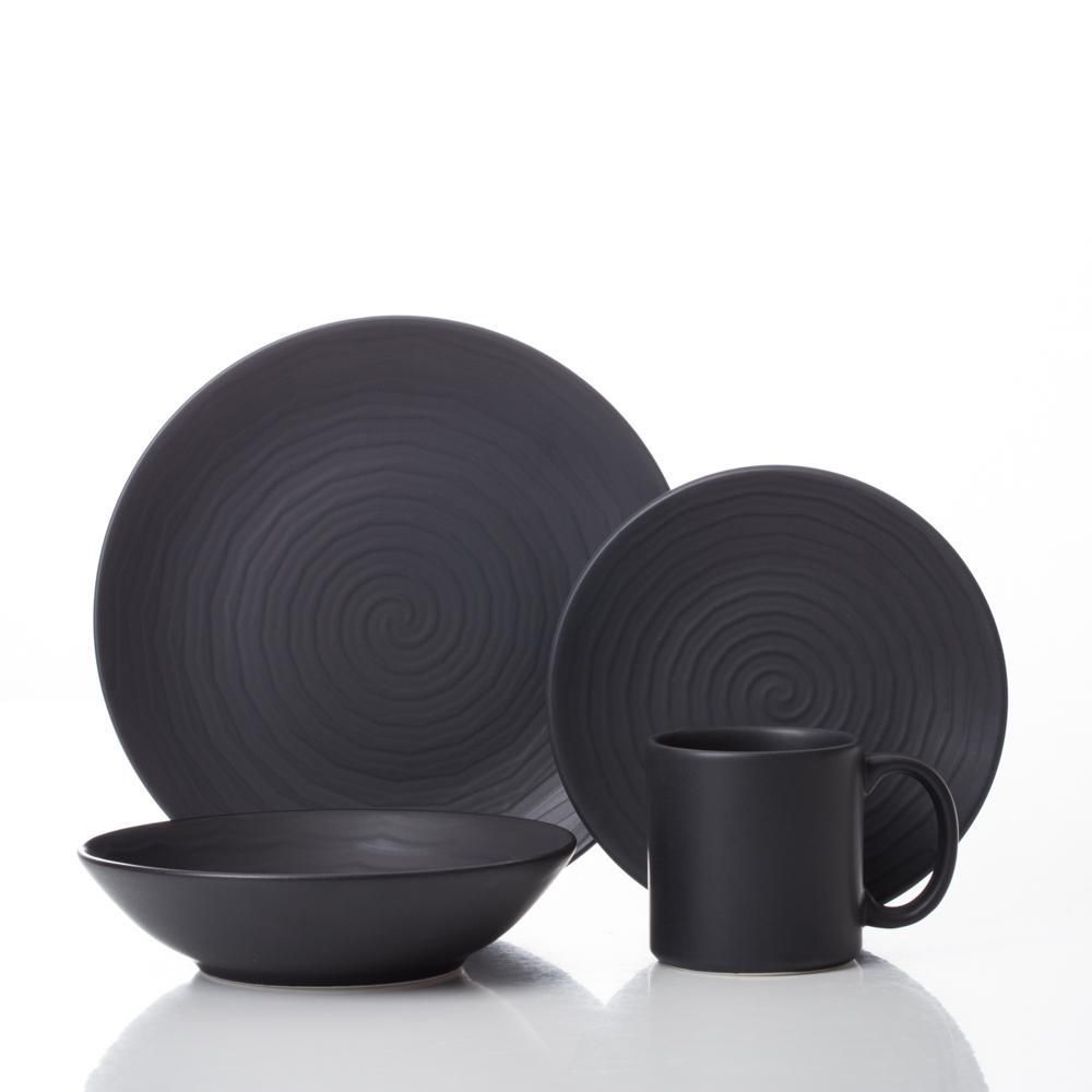 Set X 16 Vajilla Espiral Blac FINLANDEK 113087 - imagen 1