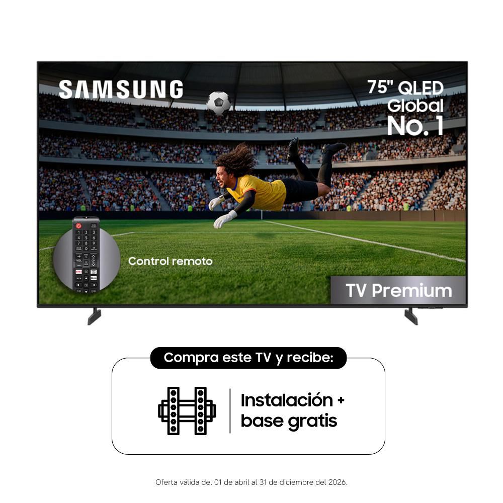 Televisor SAMSUNG 75 pulgadas QLED Uhd4K Smart TV QN75Q6FAAKXZL - imagen 1