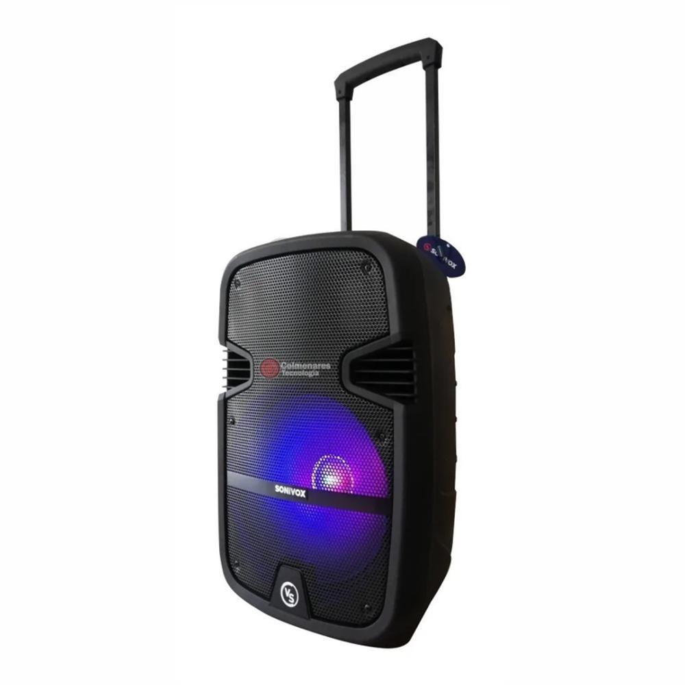 Cabina De Sonido Sonivox Parlante Recargable De 15 Pulgadas + Tripode + 2 Microfono - imagen 1
