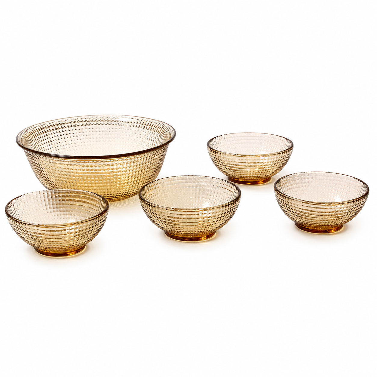 Set x 5 Bowls Ámbar / Home Elements - imagen 1
