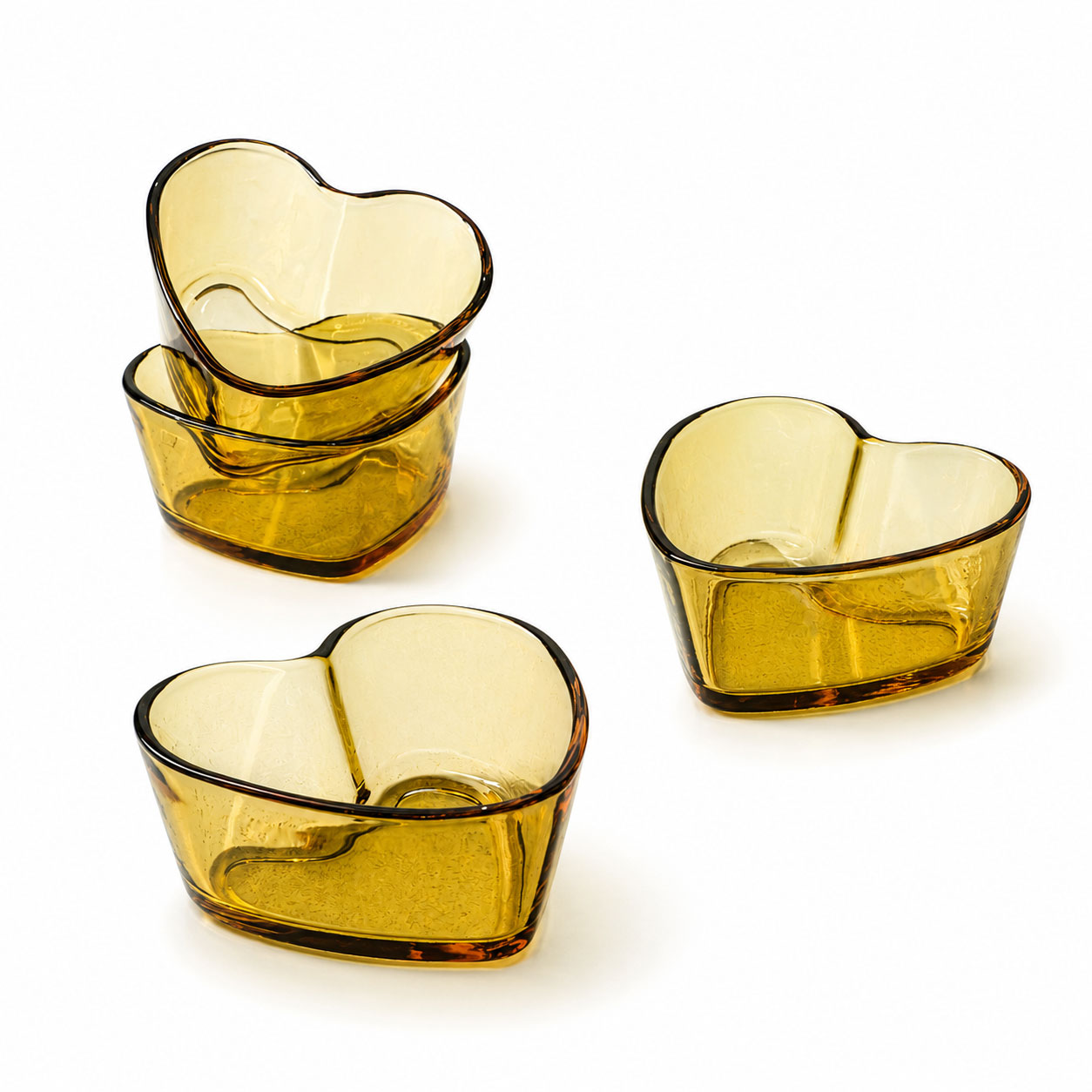Set x 4 Mini Recipientes Refractarios Corazón / Home Elements - imagen 1
