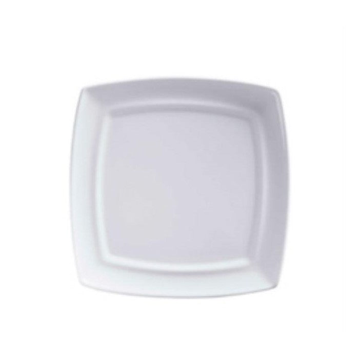 Plato Postre Cuadrado 19 cm Línea Actualite Blanco / Corona - imagen 1