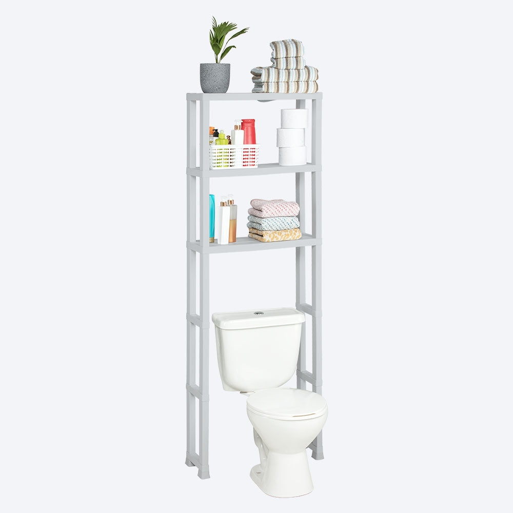 Estante Organizador 3 Niveles para Baño Gris Hielo / Rimax - imagen 1