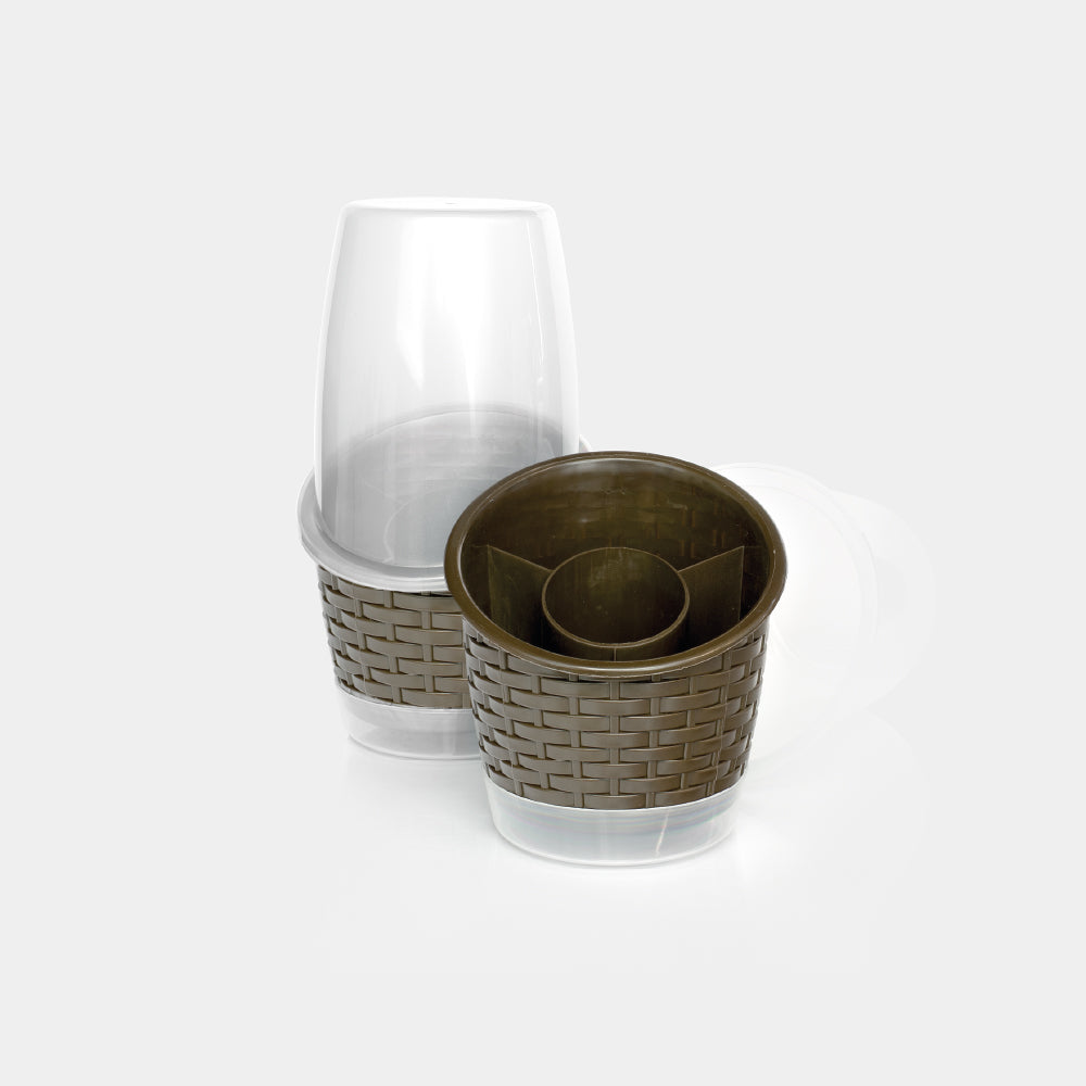 Cubiertero Rattan Café / PlastiRed - imagen 1