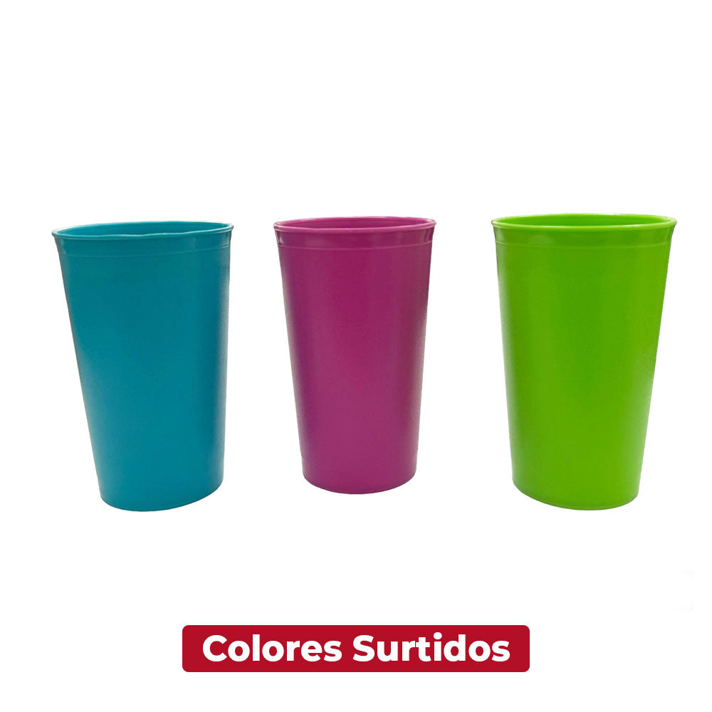 Vaso Plástico Arenado 10 Onzas / Colplast - imagen 1