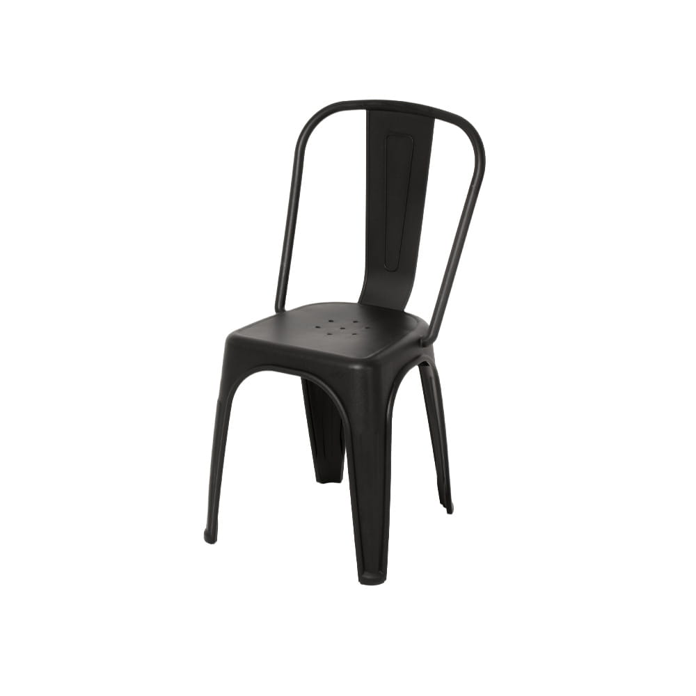 Silla Plástica Tolix Negra / MQ - imagen 1