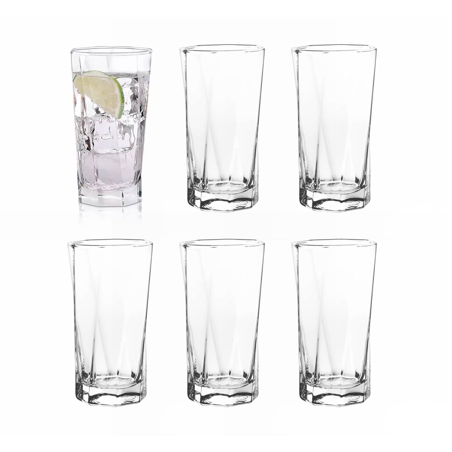 Set x 6 Vasos Bebidas Mozart 12 oz / Cristar - imagen 1