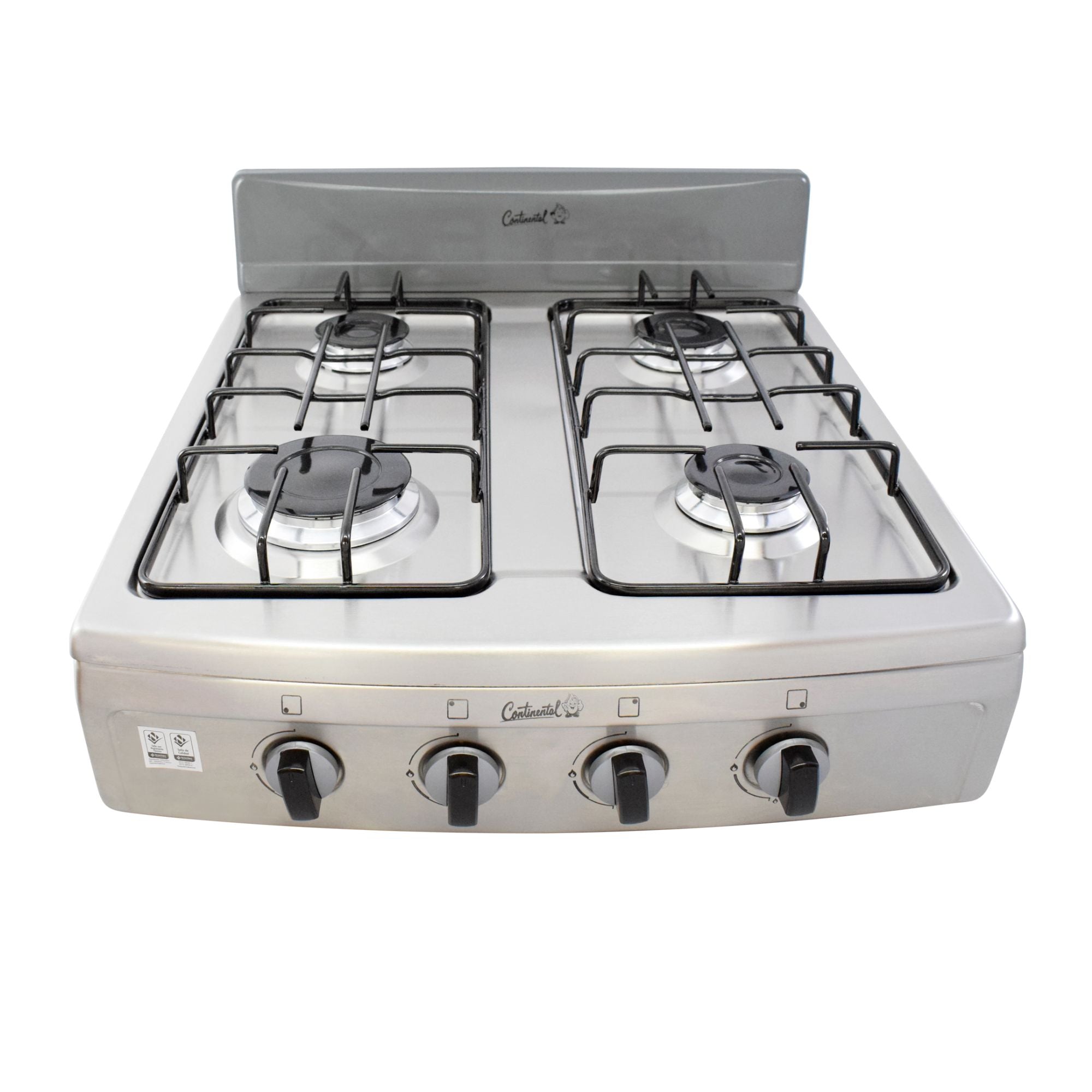 Estufa de Mesa Gas Propano 4 Puestos Gris Acero Inoxidable / Continental - imagen 1