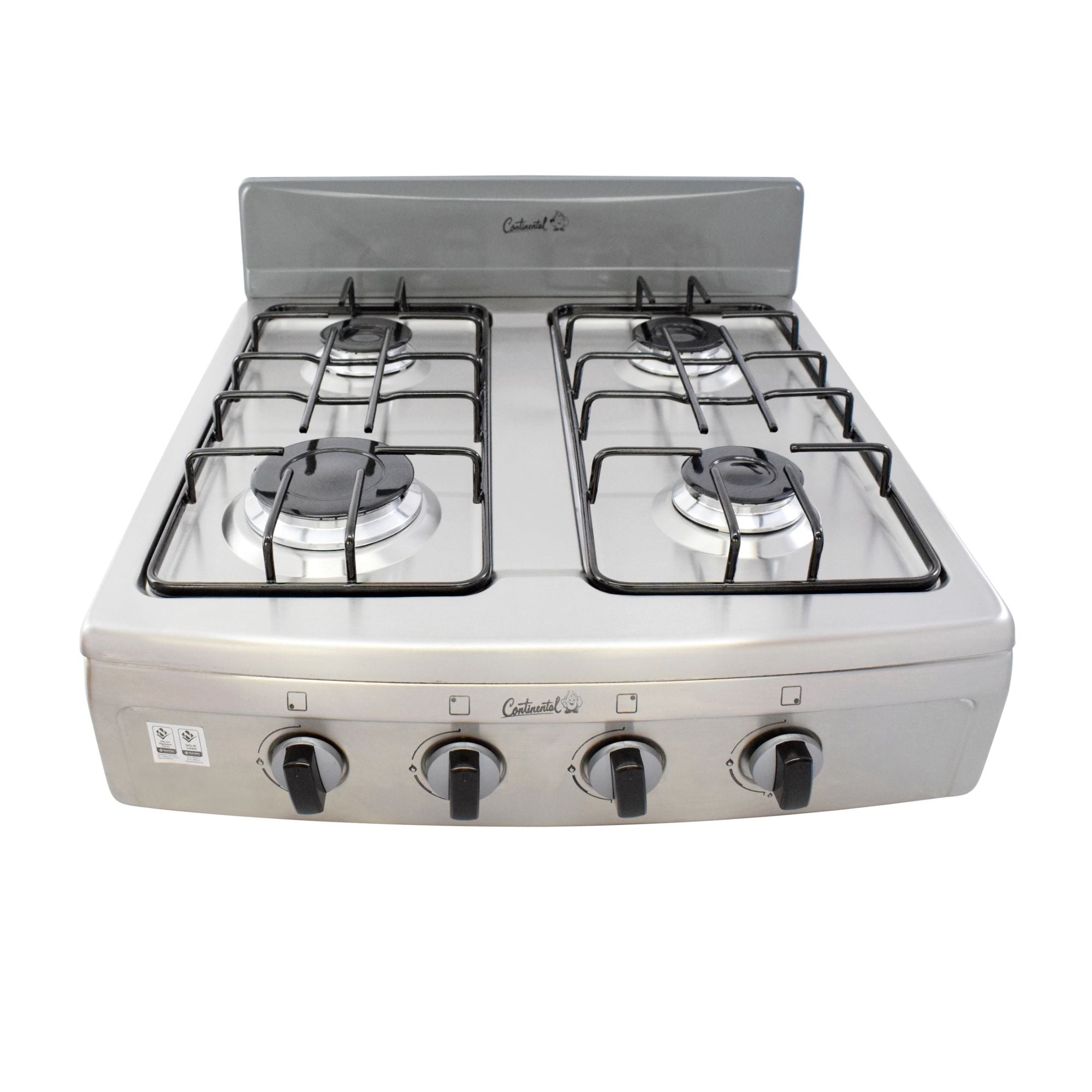 Estufa de Mesa Gas Natural 4 Puestos Gris Acero Inoxidable / Continental - imagen 1