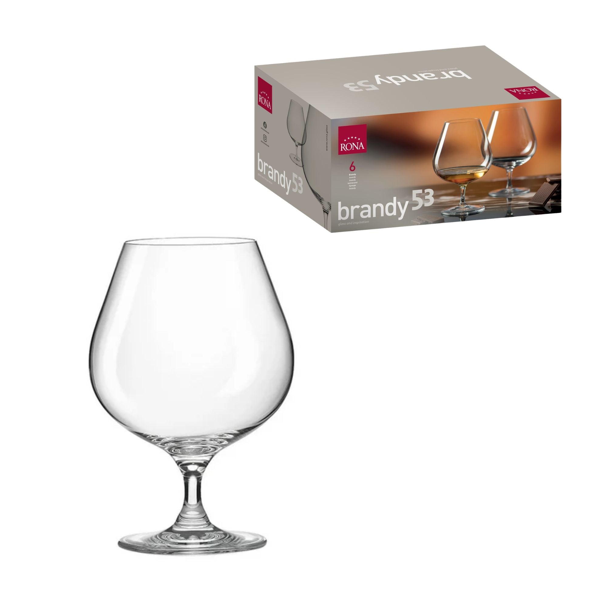 Set x 6 Copas Brandy 17.9 oz Universal / Rona - imagen 1