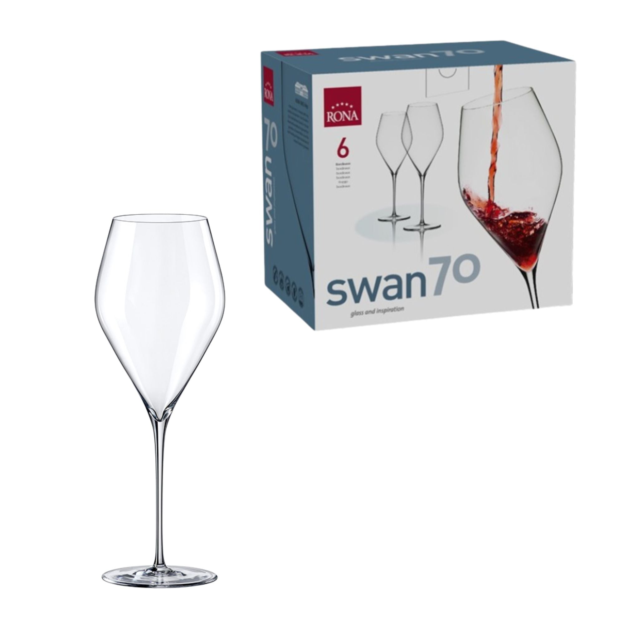 Set x 6  Copas Bordeaux 23.6 oz Swan / Rona - imagen 1