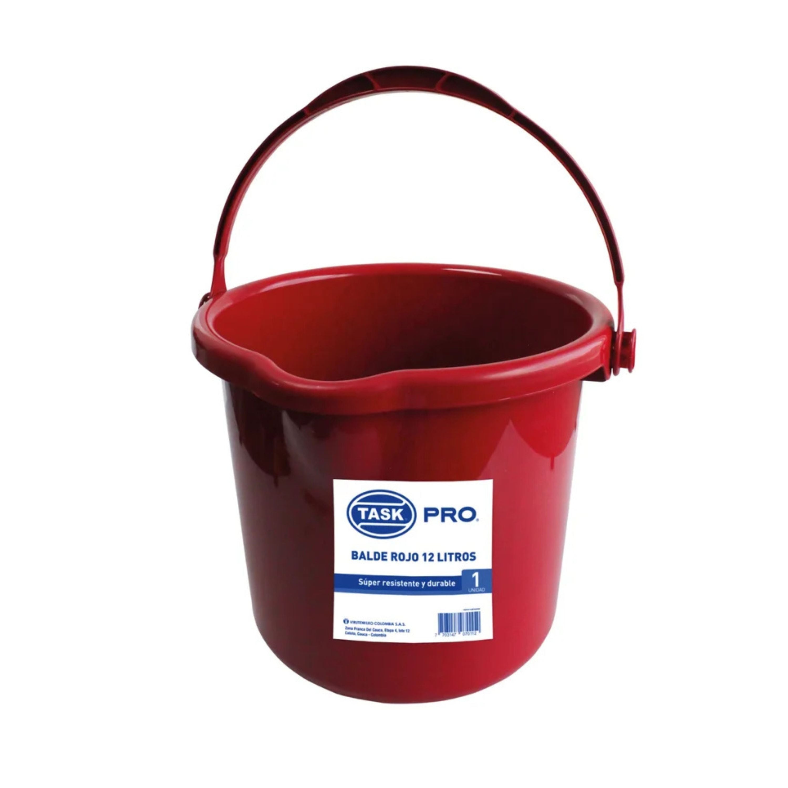 Balde 12 Litros Rojo / Task - imagen 1