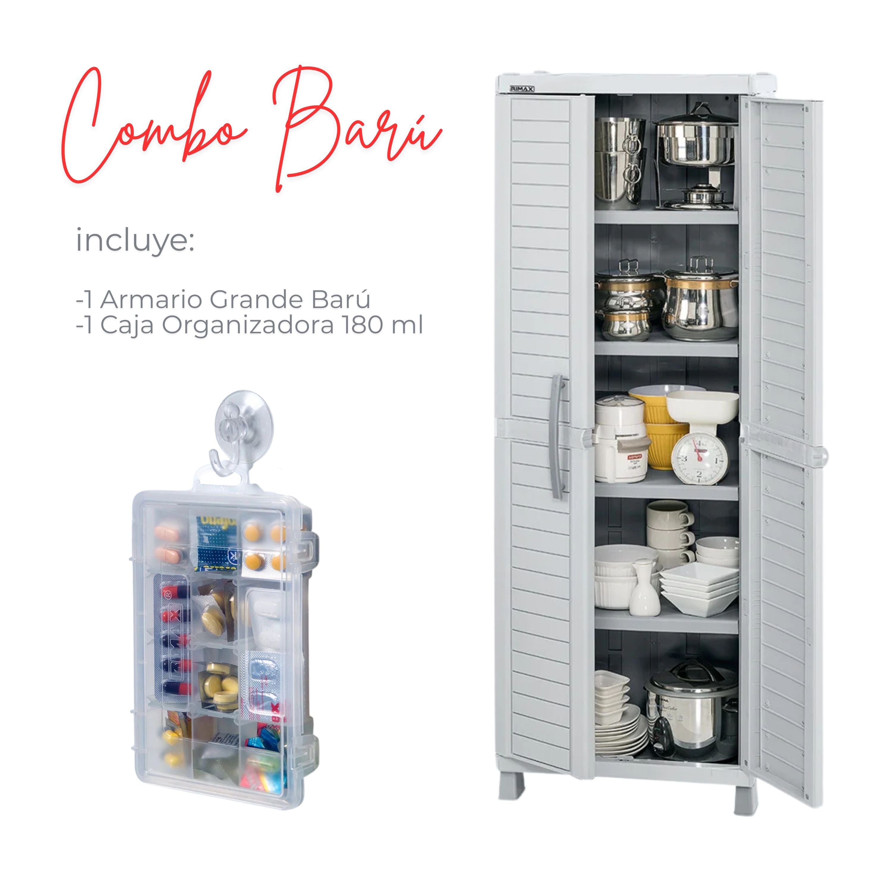 Combo Barú: Armario Grande + Caja Organizadora 180 ml / Rimax - imagen 1