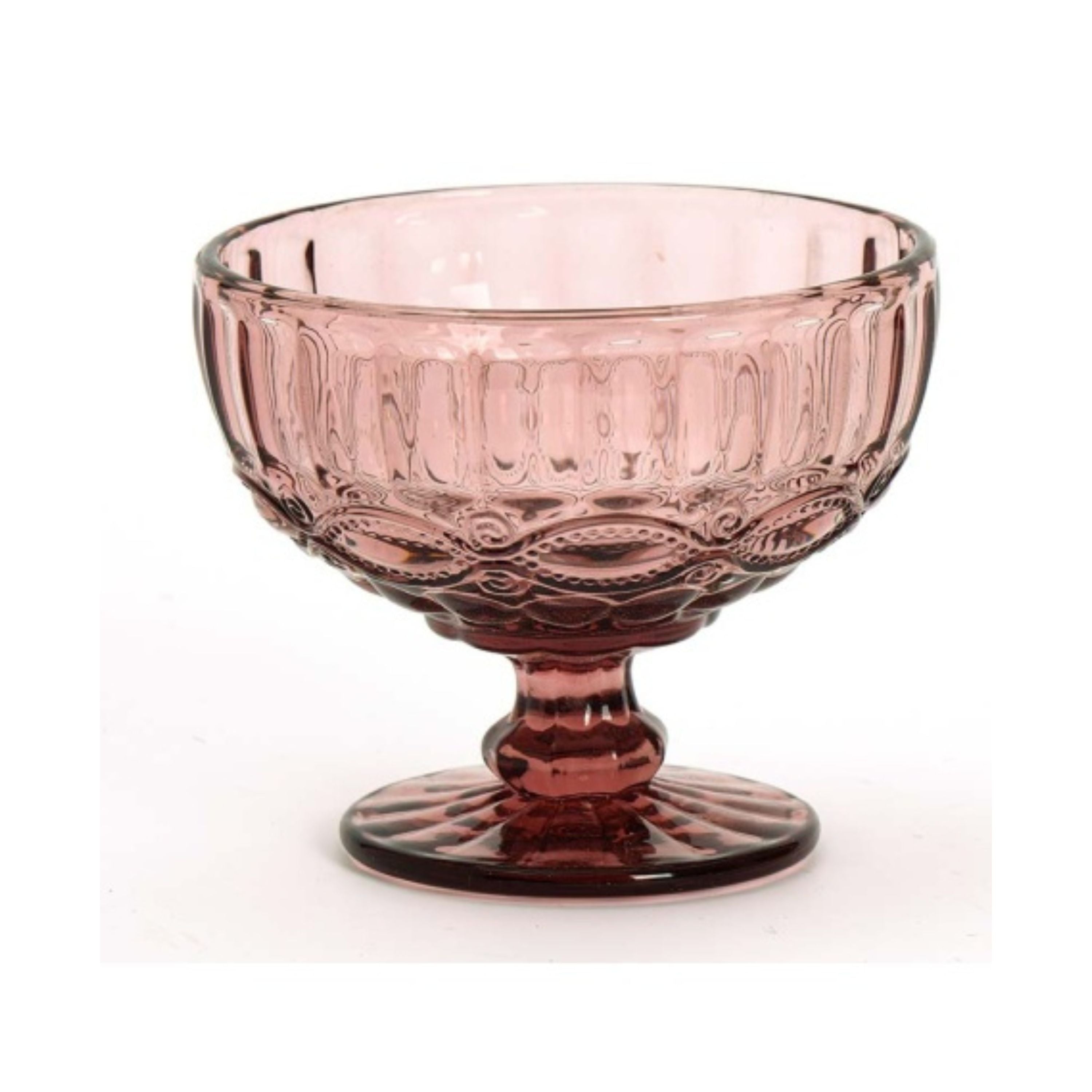 Set x 6 Copas Postres Vintage Rosa 12 oz / Alumar - imagen 1