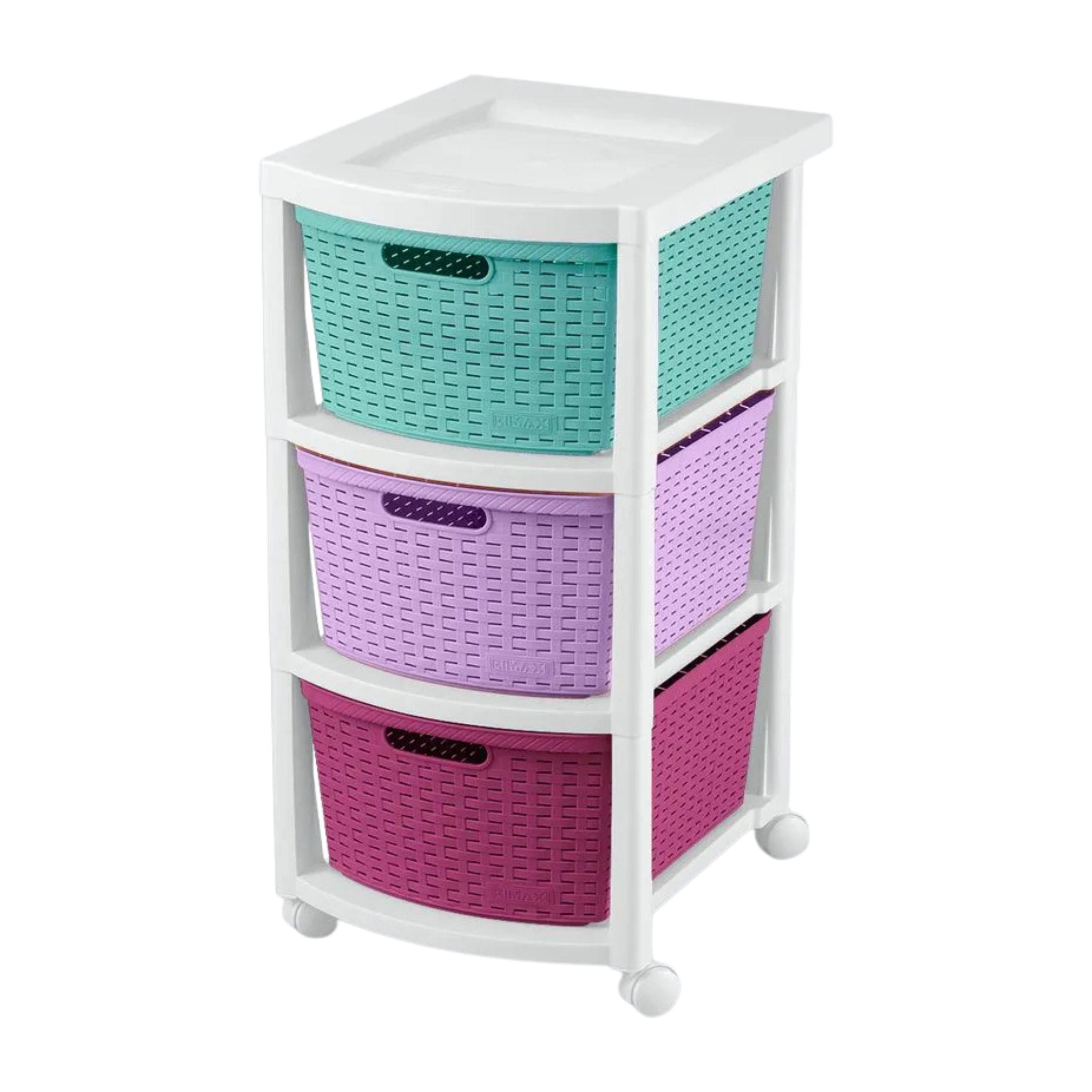 Cajonero Rattan 3 Gavetas Glam / Rimax - imagen 1