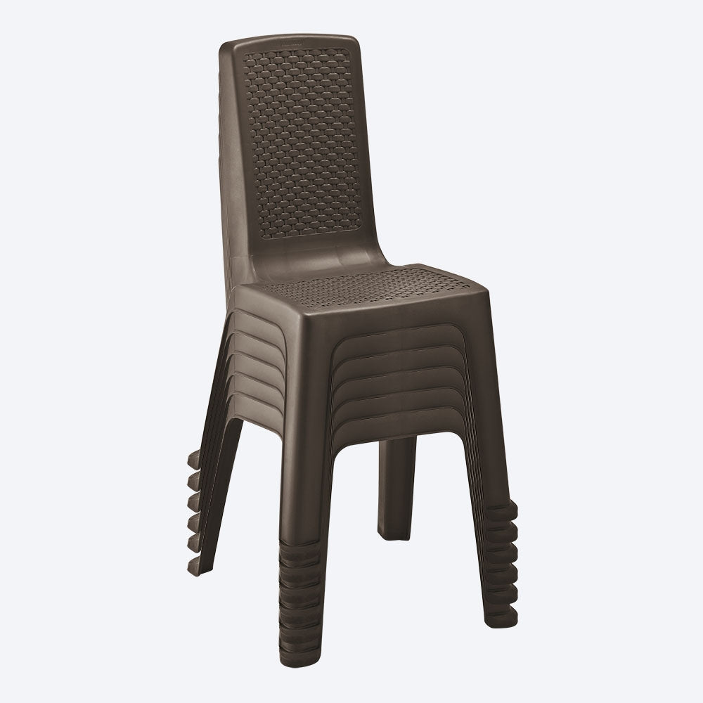 Paquete x 6 Sillas sin Brazos Eterna Wengue / Rimax - imagen 1