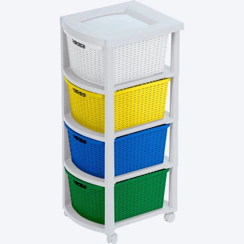 Cajonero Rattan 4 Gavetas Aventura / Rimax - imagen 1
