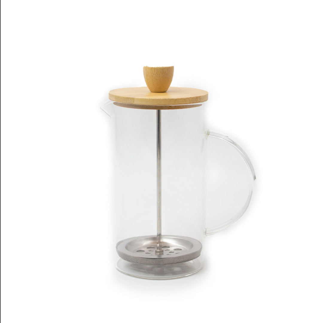 Cafetera Prensa Francesa 600 ml Tapa Bambú - imagen 1