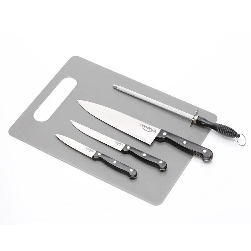 Set x 3 Cuchillos + Tabla y Afilador / Incametal - imagen 1
