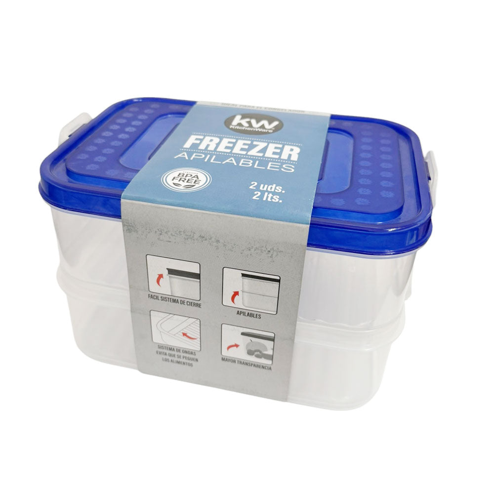 Set x 2 contenedores Freezer / KW - imagen 1