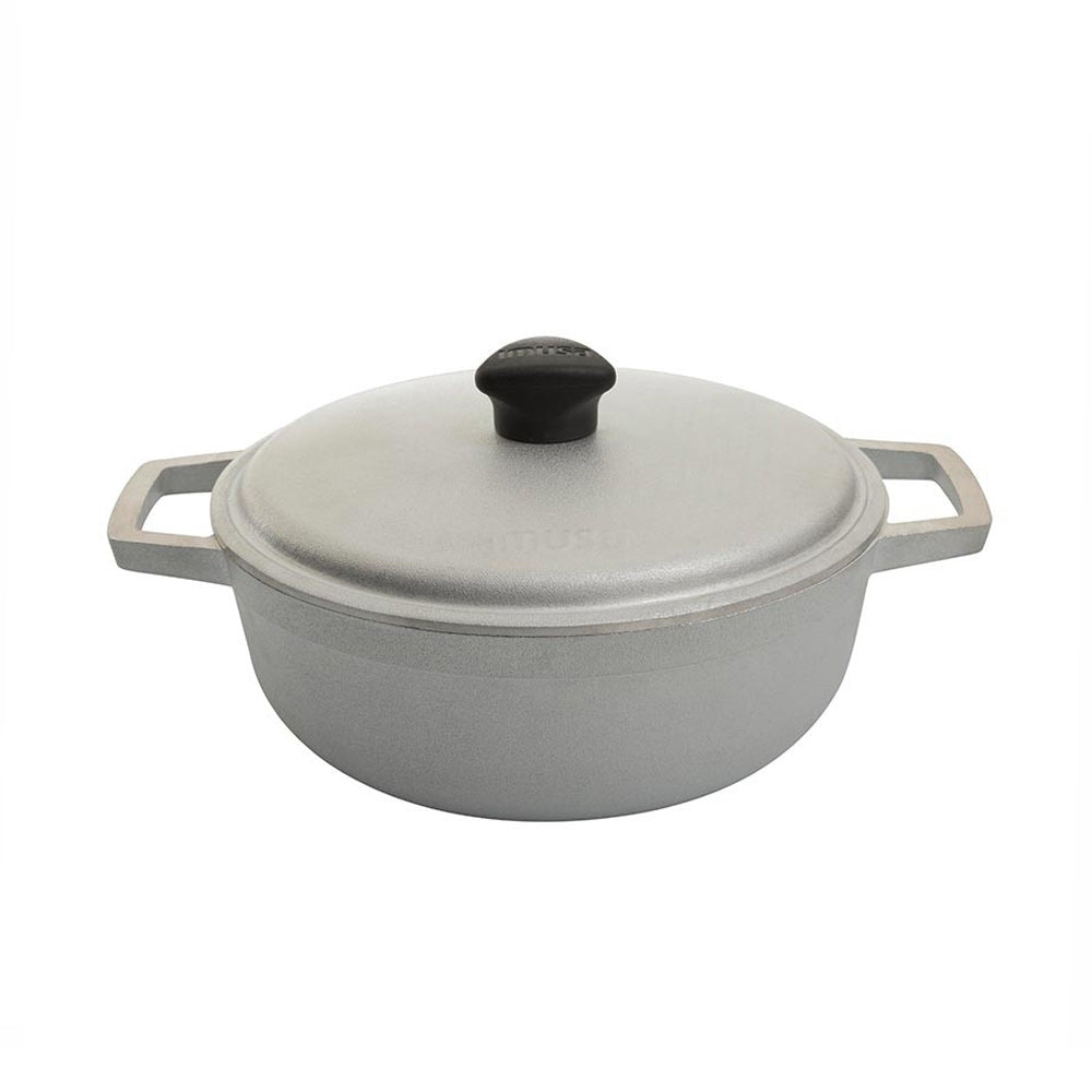 Caldero Aluminio Fundido con Tapa Natural 26 cm / Imusa - imagen 1