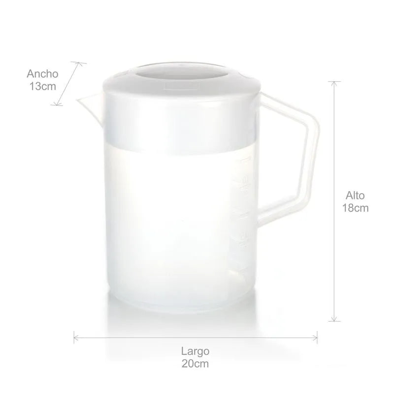 Jarra Plástica Plus 1.5 Litros Tapa Blanca / Estra - imagen 1