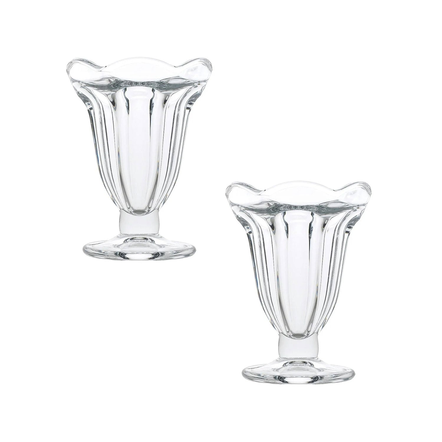 Set x 2 Copas Helado 185 ml Diseño Flor - imagen 1