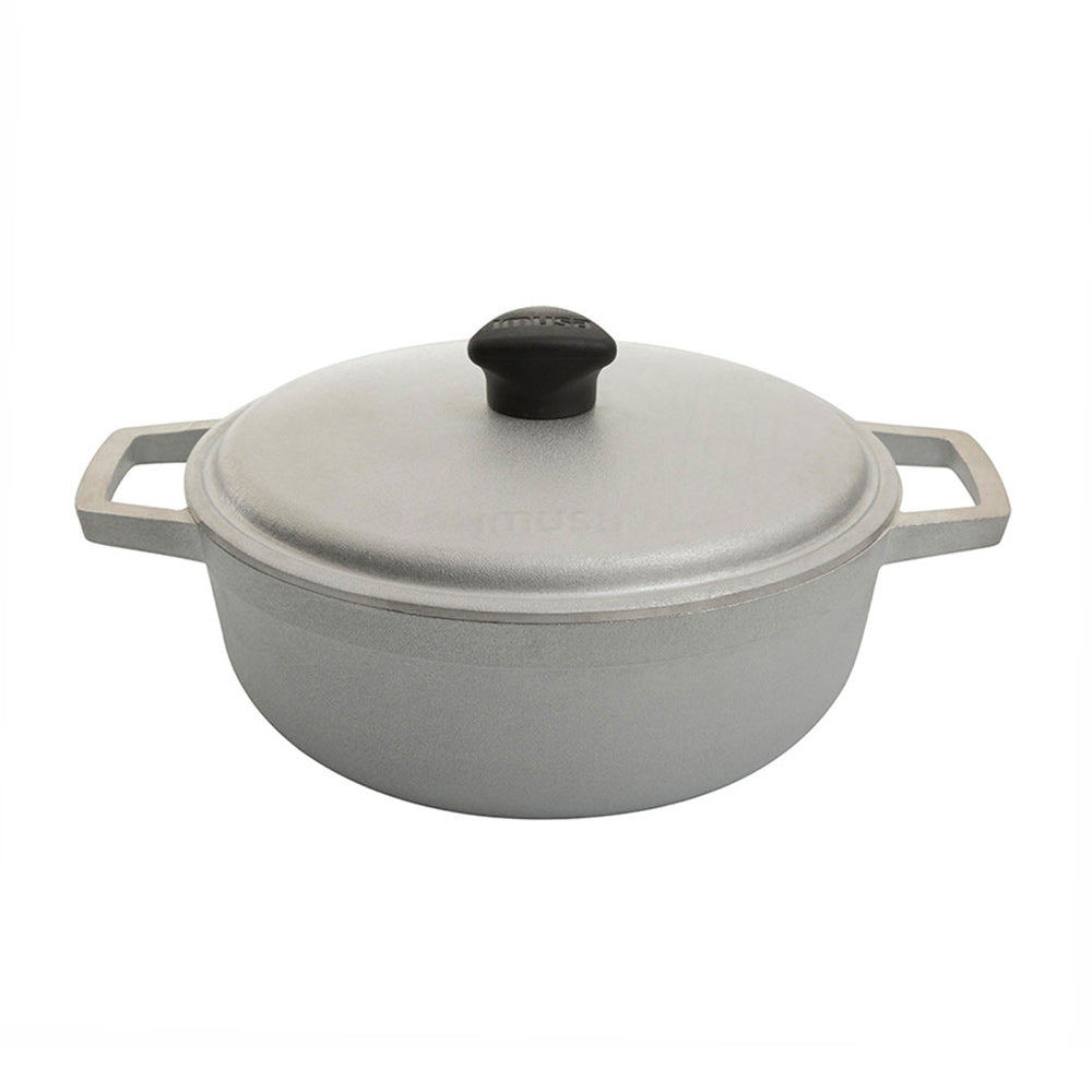 Caldero Aluminio Fundido con Tapa Natural 30 cm / Imusa - imagen 1