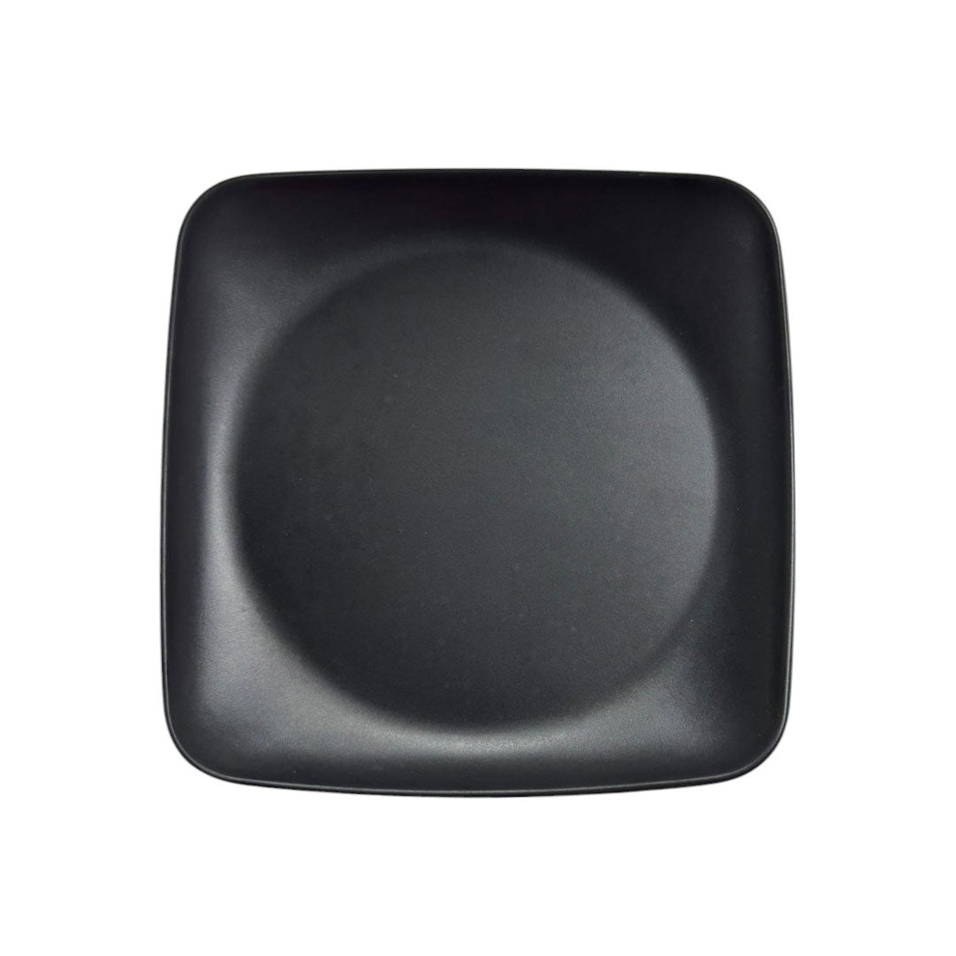 Plato Cuadrado Negro 19.7 cm | / HM Melamina - imagen 1