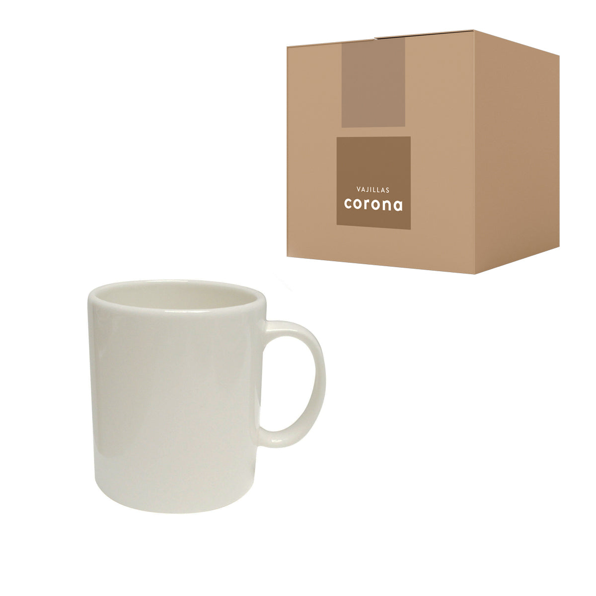Caja x 48 Mugs 310 cc Línea Nevada / Corona - imagen 1