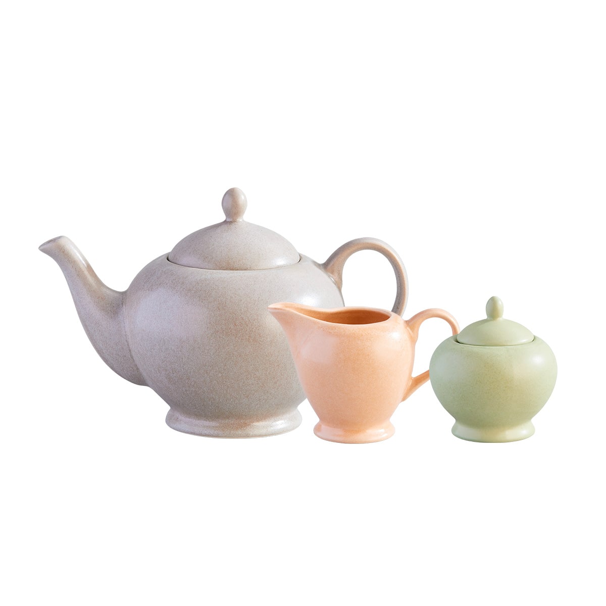 Set Océano: Cafetera + Azucarera + Lechera / Corona - imagen 1