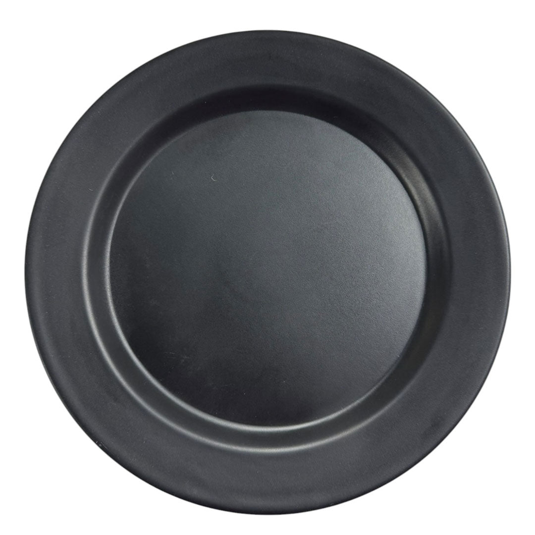 Plato Pando Negro 25 cm / HM Melamina - imagen 1