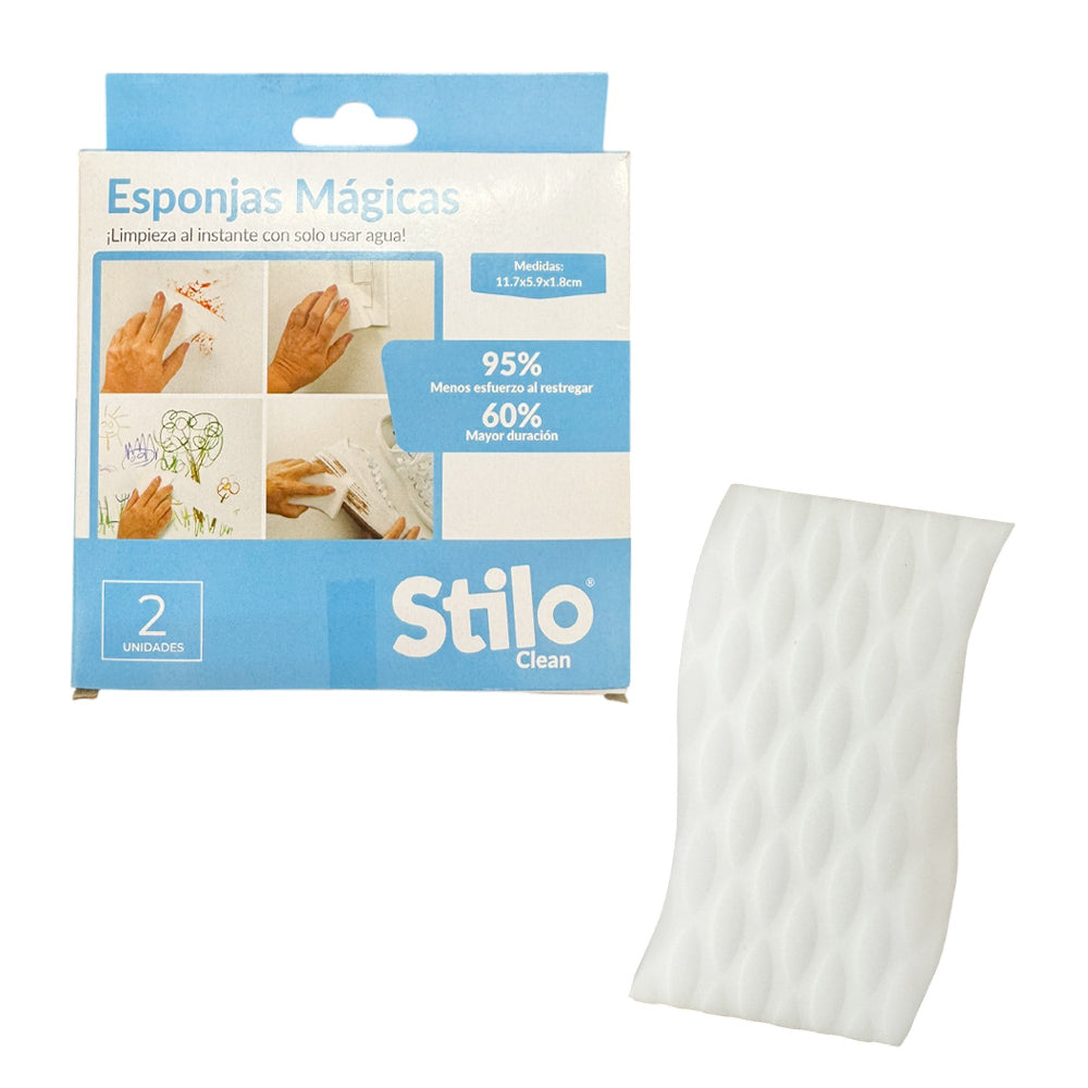 Set x 2 Esponjas Magicas de Limpieza / Stilo Clean - imagen 1