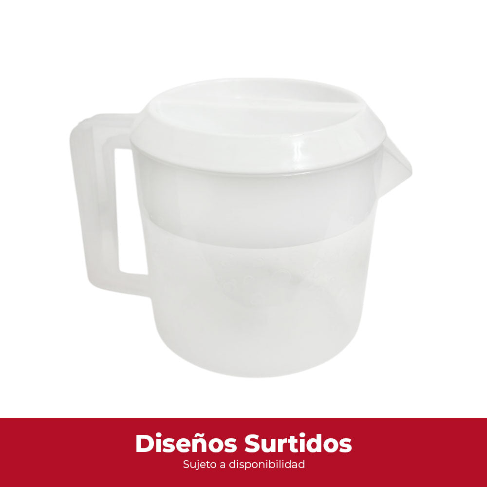 Jarra 1 Litro Tapa Colores Surtidos / Colplast - imagen 1