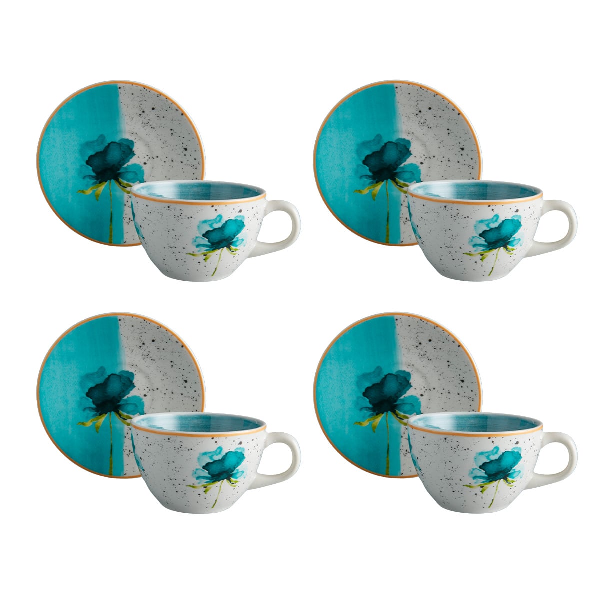 Set de Té Armonía 4 Puestos 8 Piezas / Corona - imagen 1
