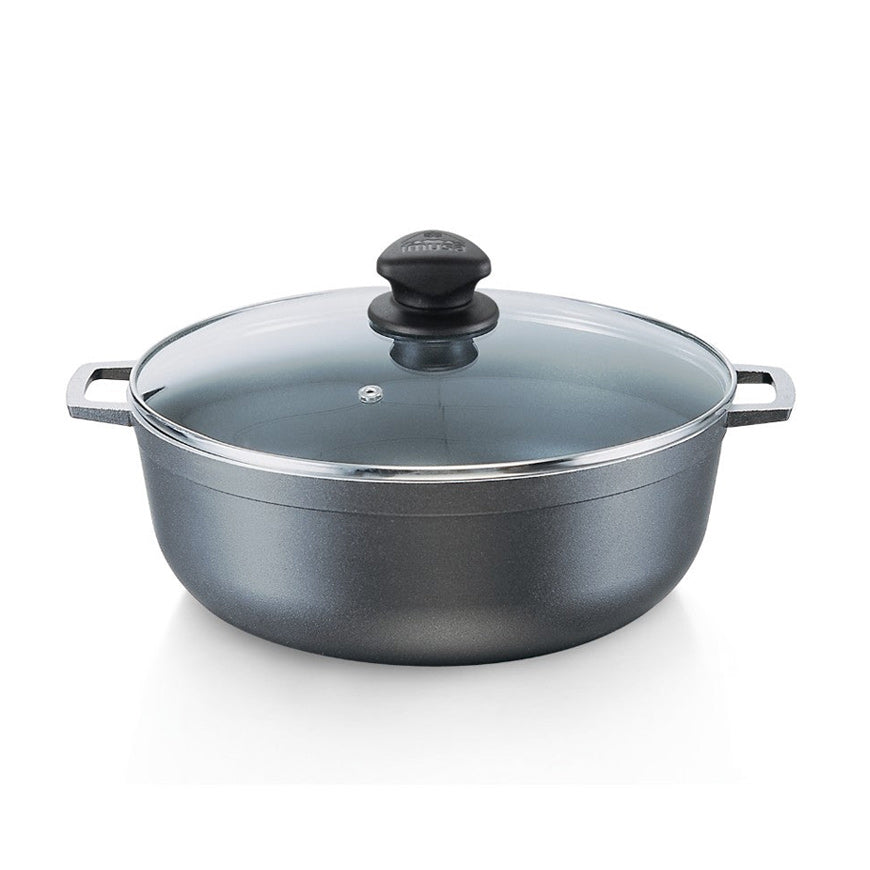 Caldero Antiadherente 22 cm con Tapa de Vidrio / Imusa - imagen 1