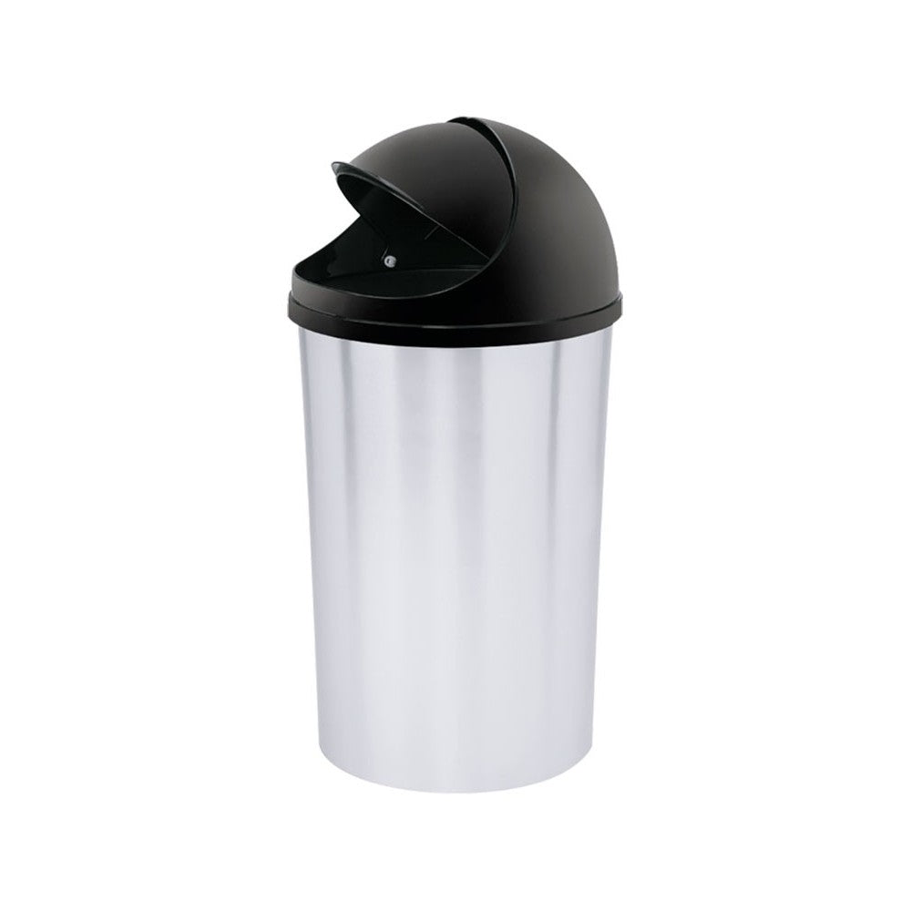 Papelera Tapa Móvil Apariencia Metal 10 Litros / Rimax - imagen 1