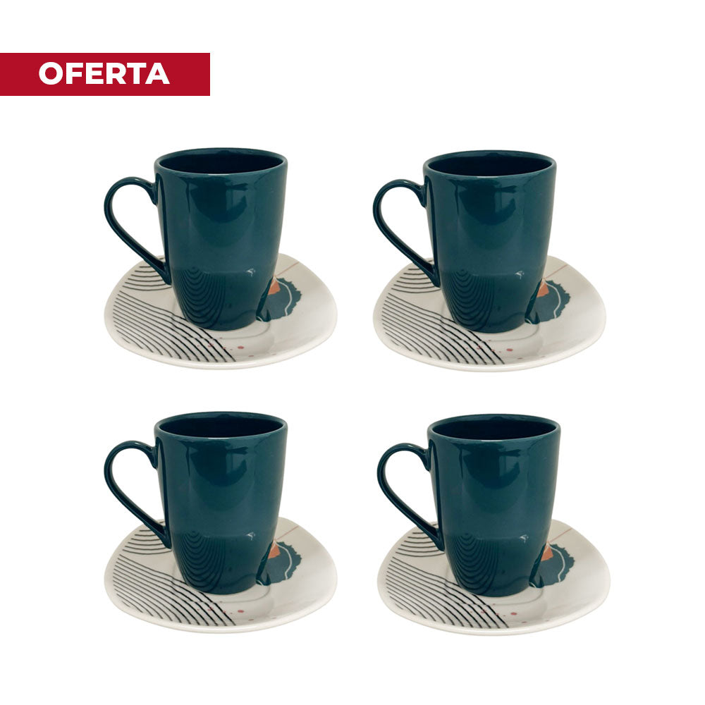 OFERTA Set de Café Flavia 4 Puestos / Corona - imagen 1