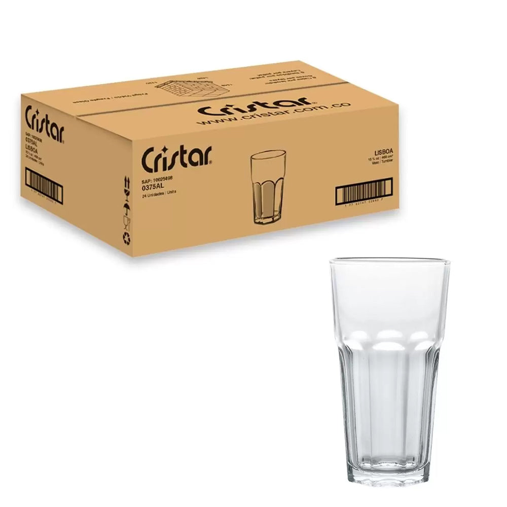 Caja x 24 Vasos Lisboa 16 Onzas / Cristar - imagen 1