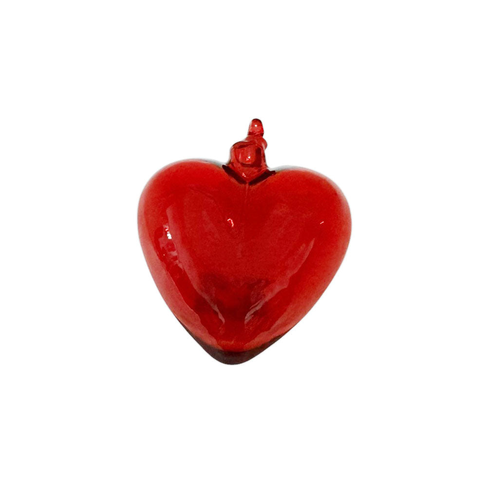 Corazón Colgante Rojo en Vidrio Pequeño / Otún - imagen 1