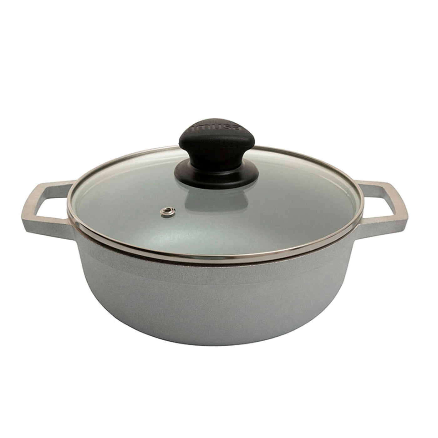 Caldero Aluminio Fundido 26 cm con Tapa de Vidrio / Imusa - imagen 1